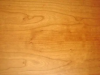 Cherry keyboard cover with reddish brown wood grain