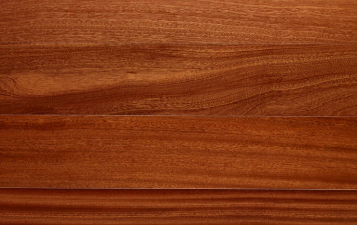 Mahogany keyboard cover with rich smooth grain